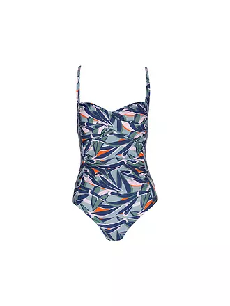 HOT STUFF | Costume da bagno intero da donna con drappeggio | hellgrün